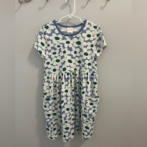 Hanna Andersson short sleeve Pocket dress size 8